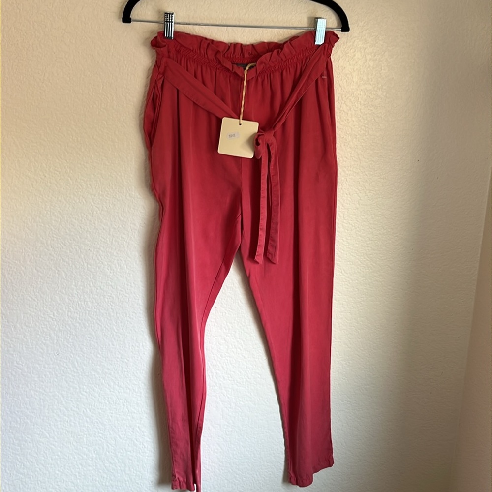 Pink front  pockets pants size s